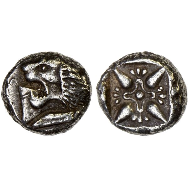 IONIA: Miletos, AR 1/12 stater (1.20g), late 6th-early 5th century BC, VF