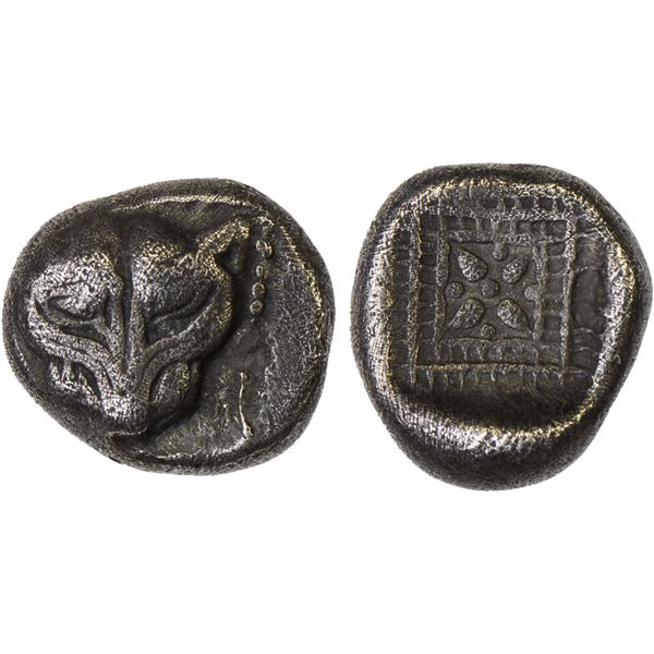 IONIA: Miletos, AR 1/8 stater (1.60g), late 6th-early 5th century BC, VF