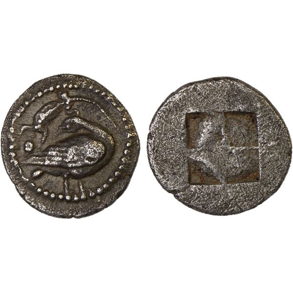MACEDONIA: Eion, AR trihemiobol (0.86g), ca. 460-400 BC, Choice VF