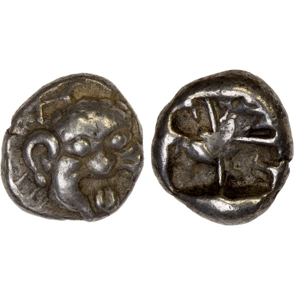 MYSIA: Parion, AR drachm (3.85g), 5th century BC, Choice VF