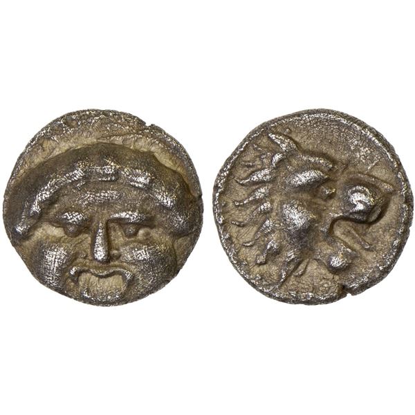 PAMPHYLIA: Aspendos, AR hemiobol (0.48g), ca. 420-360 BC, VF-XF