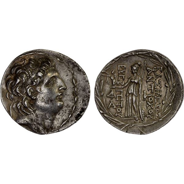 SELEUKID KINGDOM: Antiochos VII Euergetes (Sidetes), 138-129 BC, AR tetradrachm (16.58g), Antioch on
