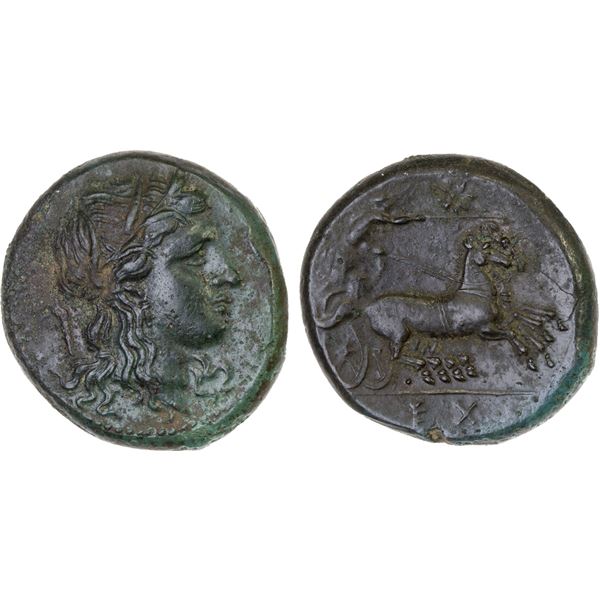 SICILY: Agathokles, 317-289 BC, AE23 (12.40g), VF-XF