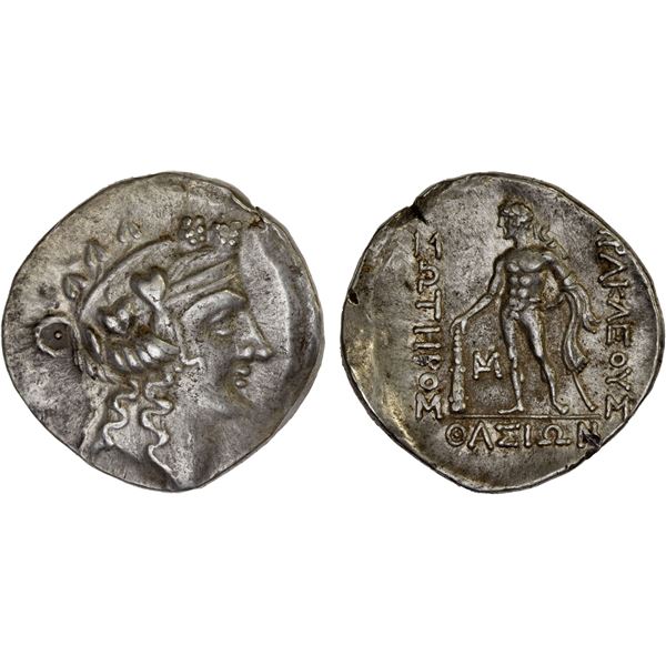 THRACIAN ISLANDS: Thasos, AR tetradrachm (16.84g), ca. 2nd-1st century BC, VF-XF