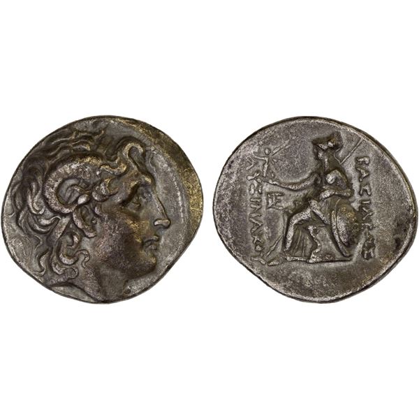 THRACIAN KINGDOM: Lysimachos, 305-281 BC, AR tetradrachm (15.72g), uncertain mint, VF