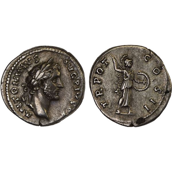 ROMAN EMPIRE: Antoninus Pius, 138-161 AD, AR denarius (3.10g), Rome, 139 AD, VF-XF