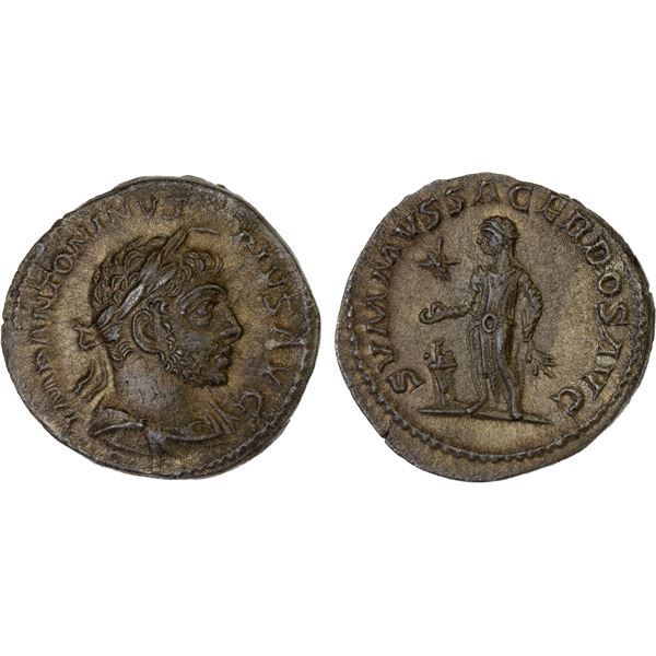 ROMAN EMPIRE: Elagabalus, 218-222 AD, AR denarius (2.85g), Rome, Choice XF