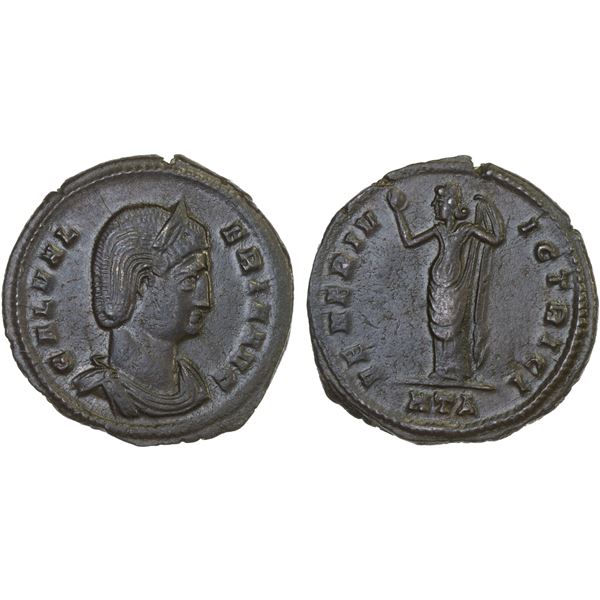 ROMAN EMPIRE: Galeria Valeria, augusta, 305-311, AE follis (7.17g), Heraclea, 309-310 AD, VF-XF