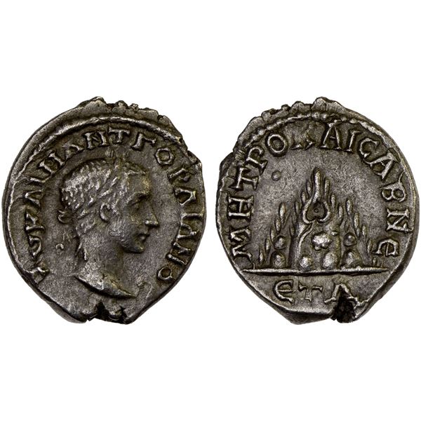 ROMAN PROVINCIAL, CAPPADOCIA: Caesarea, Gordian III, 238-244 AD, AR drachm (3.18g), year 4 (240/1 AD