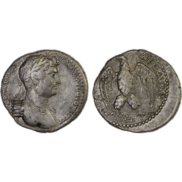 ROMAN PROVINCIAL, CILICIA: Aegeae, Hadrian, 117-138 AD, AR tetradrachm (13.27g), DM, VF