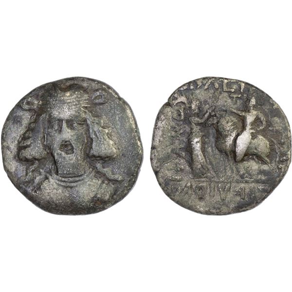 PARTHIAN KINGDOM: Artabanos II, ca. 10-38 AD, AR tetradrachm (12.67g), Seleukeia on the Tigris, Loio