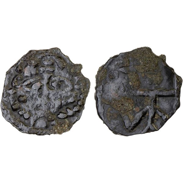 PAIKEND: Anonymous, early 8th century, AE cash (0.98g), VF