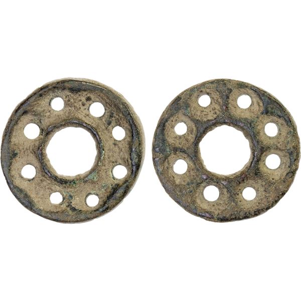 SEMIRECH'E: Anepigraphic, ca. 760-900+, AE cash (3.09g), bold VF