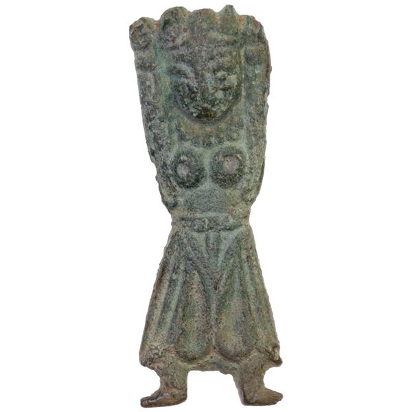 SOGDIANA: AE decorative object, ca. 9th-13th century (5.00g), VF-XF