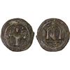 Image 1 : ARAB-BYZANTINE: Standing Emperor, ca. 680-700, AE fals (3.92g), 'Pseudo-Damascus", bold VF