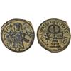 Image 1 : ARAB-BYZANTINE: Standing Caliph, ca. 692-697, AE fals (3.08g), 'Ammâ[n], superb VF
