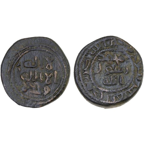 UMAYYAD: AE fals (4.66g), Tanukh, VF