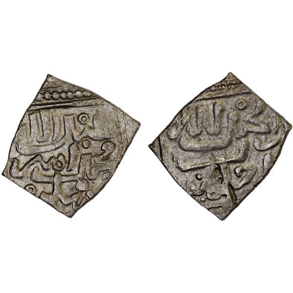 WATTASID: Muhammad II al-Burtuqali, 1504-1525, AR square fractional dirham (0.78g), NM, ND, bold VF