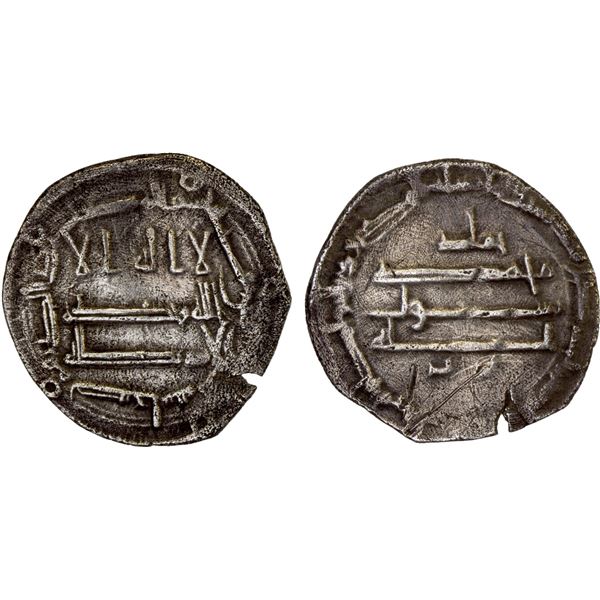 ABBASID OF YEMEN: al-Rashid, 786-809, AR Yemeni dirham (1.17g), San'a, AH185, VF