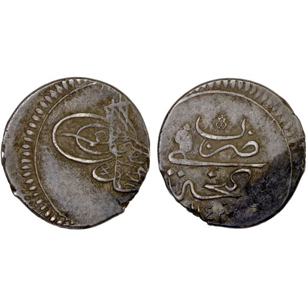 AZERBAIJAN: Mahmud I, in the Caucasus 1730-1735, AR abbasi (5.36g), Ganja, AH1143, bold VF