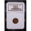 Image 2 : EGYPT: Muhammad V, 1909-1914, AE 1/40 qirsh, Misr, AH1327 year 6-H, NGC MS66 RD