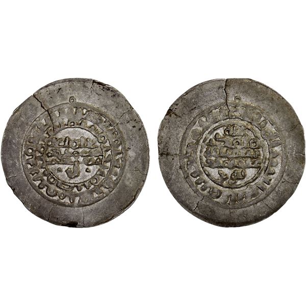SAMANID: 'Abd al-Malik I, 954-961, AR broad dirham (5.79g), choice XF