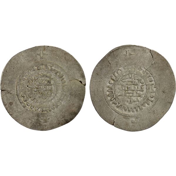 SAMANID: 'Abd al-Malik I, 954-961, AR broad dirham (7.08g), VF