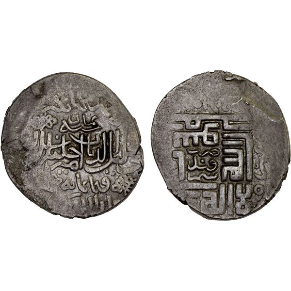 TIMURID: Khalil Sultan, 1405-1409, AR tanka (6.03g), Samarqand, AH808, VF