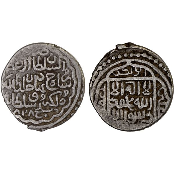 TIMURID: Shahrukh, 1405-1447, AR tanka (5.06g), Balkh, AH828, VF