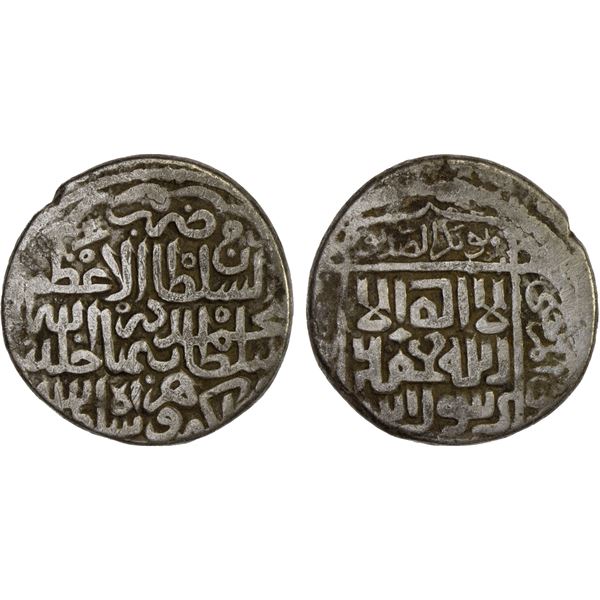 TIMURID: Sultan Muhammad, 1447-1451, AR tanka (5.06g), Herat, AH(853), F-VF