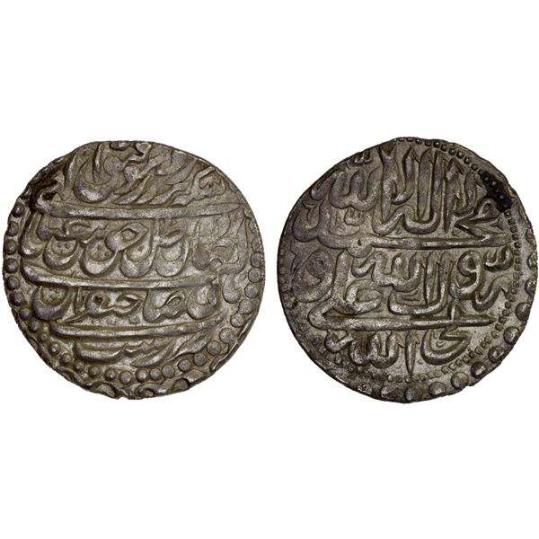 SAFAVID: 'Abbas III, 1732-1735, AR abbasi (5.32g), Rasht, AH1147, XF