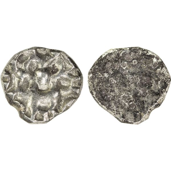 PAURAVAS of KAUSAMBI: Anonymous, ca. 500-300 BC, AR unit (2.00g), VF