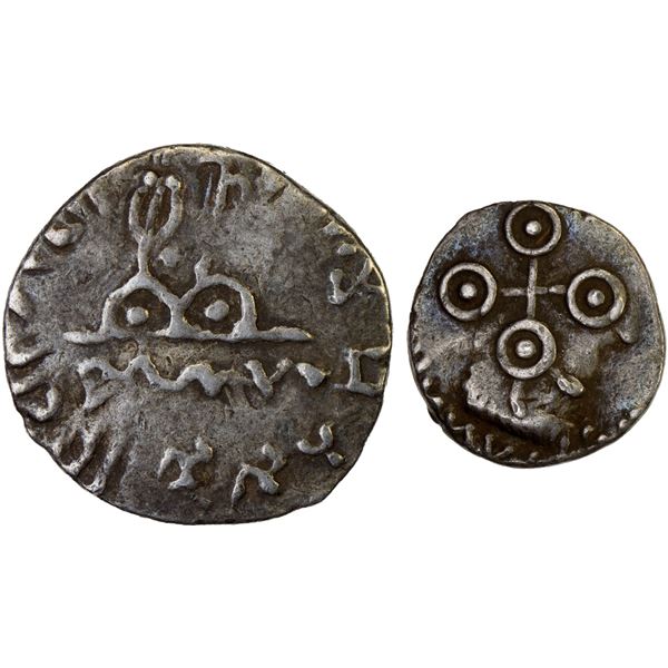 SATAVAHANA: Gautamiputra Satakarni, 60-84 AD, AR drachm (2.03g), bold VF