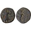 Image 1 : KUSHAN: Kanishka, ca. 127-151, AE 1/4 tetradrachm (4.02g), bold VF