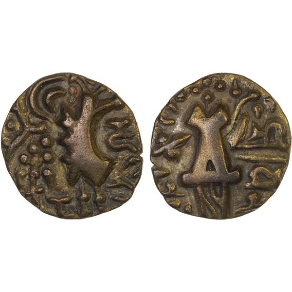 KIDARITE: Vinayaditya, ca. 776-807, debased AV dinar (7.58g), VF