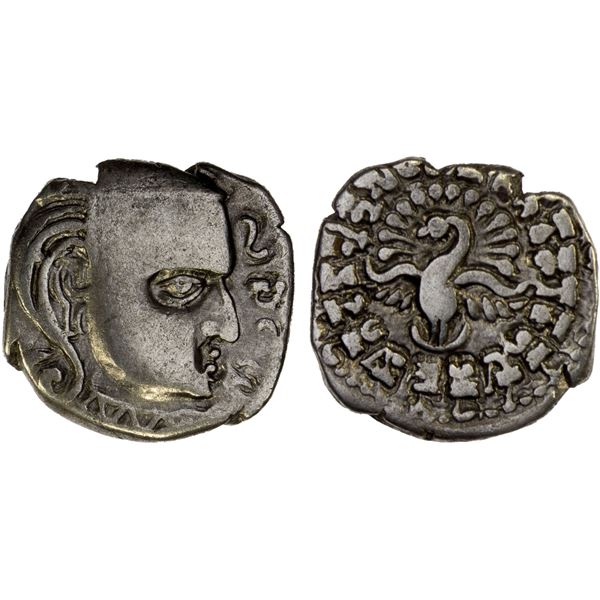 GUPTA: Skandagupta, ca. 448-467, AR drachm (2.22g), GE144 (= 464 AD), VF