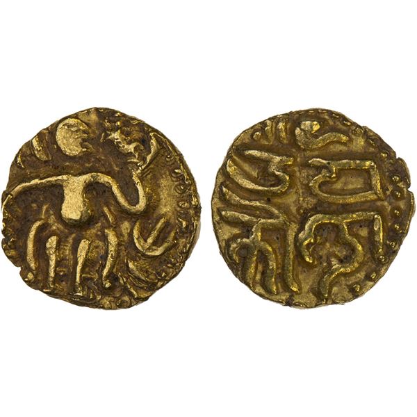 CHOLAS: temp. Raja Raja I, 985-1014, AV 1/6 kahavanu (0.72g), XF