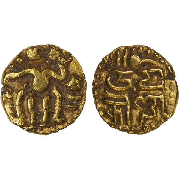CHOLAS: temp. Raja Raja I, 985-1014, AV 1/6 kahavanu (0.72g), XF