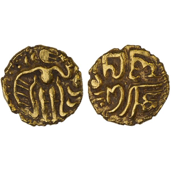 CHOLAS: temp. Raja Raja I, 985-1014, AV 1/6 kahavanu (0.71g), VF-XF