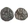 Image 1 : CHAHAMANAS OF SAKAMBHARI: Somalekha, ca. 1110-1120, AE/Lead unit (1.21g), VF