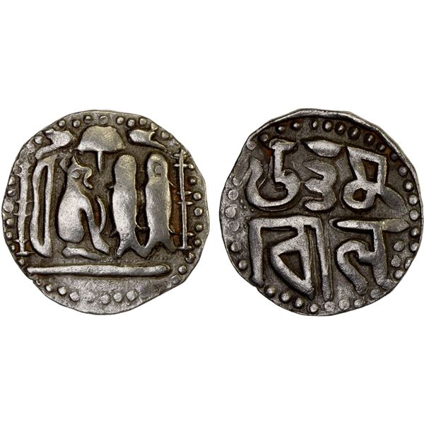 CHOLAS OF TANJORE: Uttama Chola, 973-985, AR kahavanu (4.18g), VF-XF