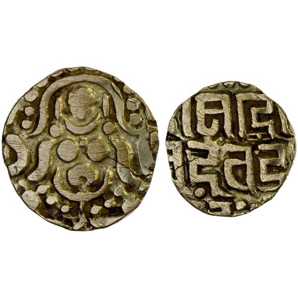GAHADAVALAS OF KANAUJ: Govinda Chandra, ca. 1114-1154, AV 1-1/8 masha (0.98g), VF