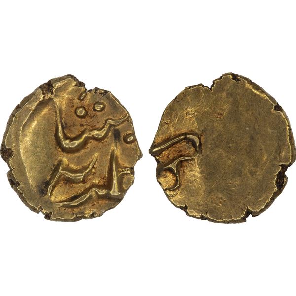 GOLKONDA: Muhammad Quli, 1588-1611, AV fanam (0.37g), ND, NGC MS63