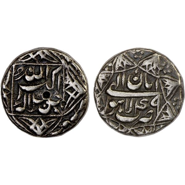 MUGHAL: Akbar I, 1556-1605, AR 1/2 rupee (5.66g), Lahore, IE49