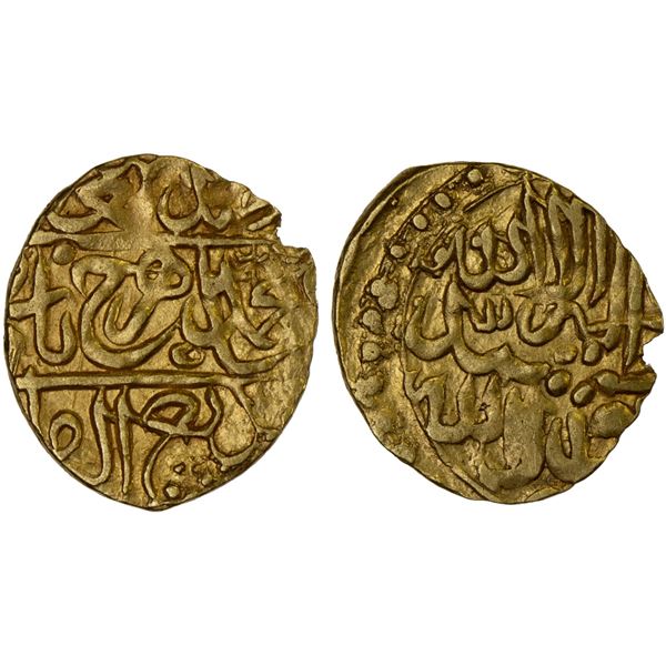 MUGHAL: Shahrukh III, 1575-1579, AV 1/12 Indian mohur (0.93g), [Badakhshan], ND, VF-XF