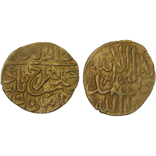 MUGHAL: Shahrukh III, 1575-1579, AV 1/12 Indian mohur (0.92g), [Badakhshan], ND, VF-XF