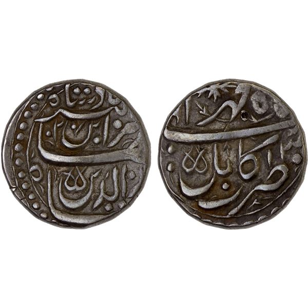 MUGHAL: Jahangir, 1605-1628, AR rupee (11.39g), Kabul, AH1027 year 13, choice VF-XF