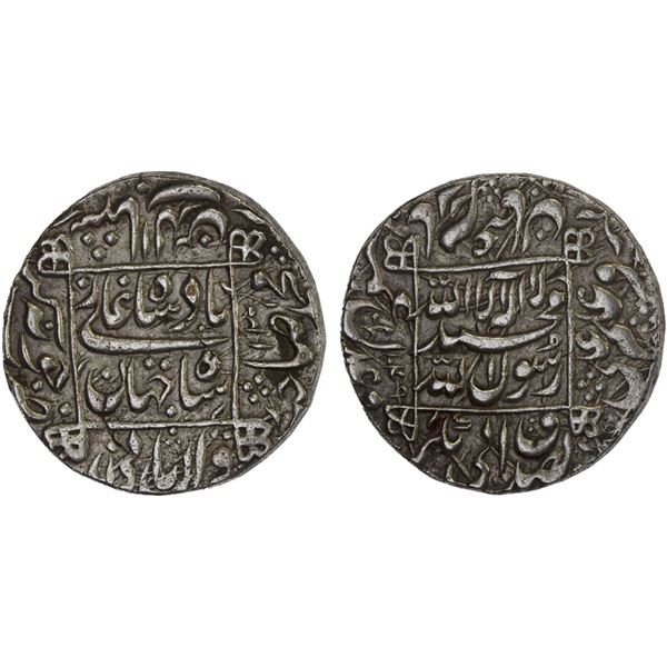 MUGHAL: Shah Jahan I, 1628-1658, AR rupee (11.48g), Junagadh, AH1049 year 13, XF-AU