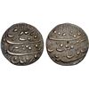 Image 1 : MUGHAL: Aurangzeb, 1658-1707, AR broad dirham (11.47g), Baldah Allahabad, AH1070 year one (ahad), bo