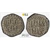 Image 1 : ASSAM: Lakshmi Singha, 1769-1780, AR 1/16 rupee (0.72g), ND (1769-80), PCGS AU58